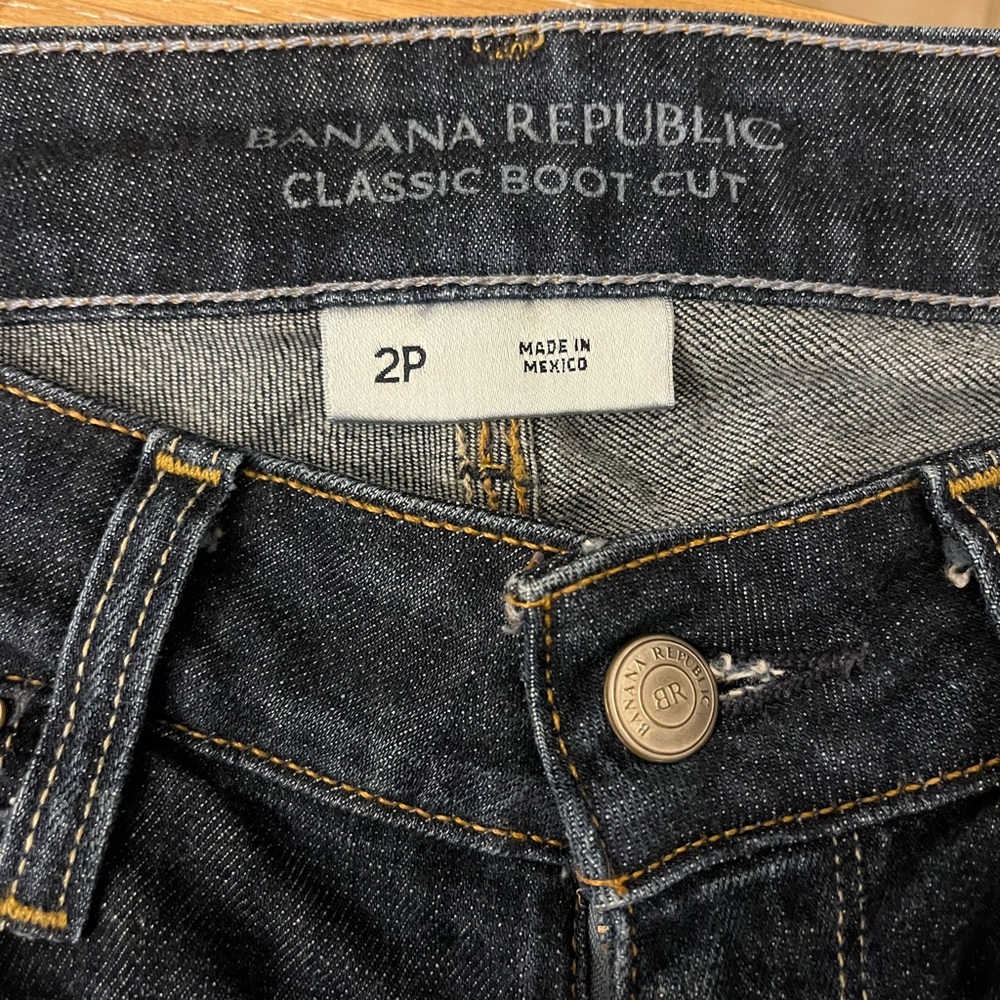 Like-new Banana Republic Dark Blue Bootcut Jeans